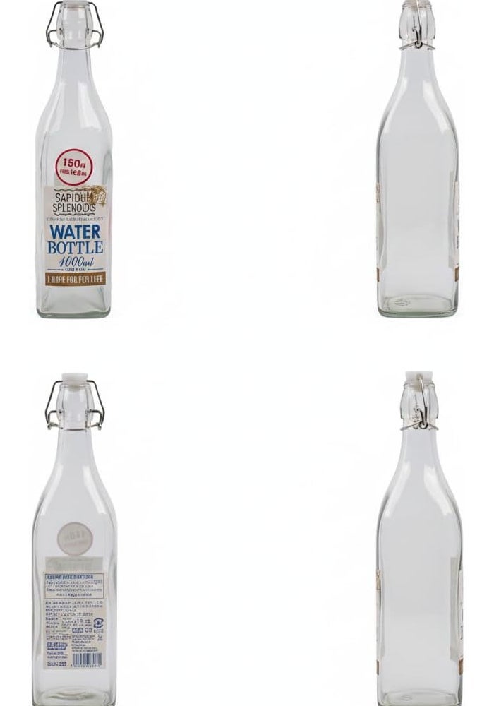 1L Water Bottle – Durable Reusable glass Bottle for Everyday Hydration - Image 2